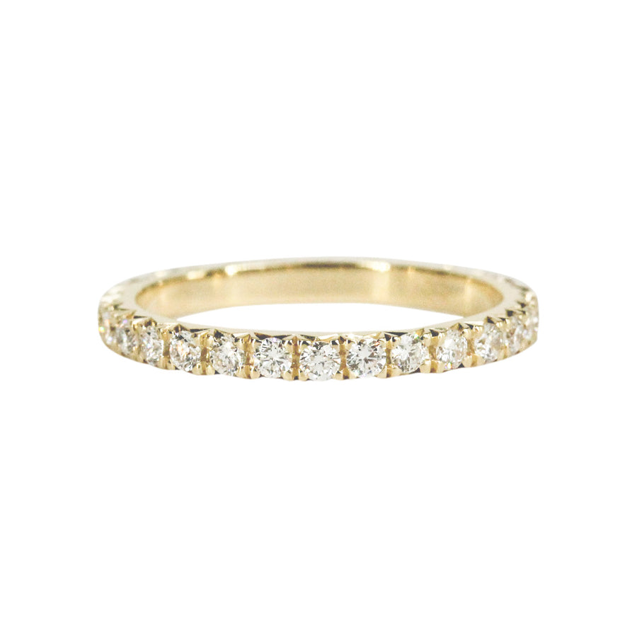 French Set Eternity Band Diamond Pavé Ring