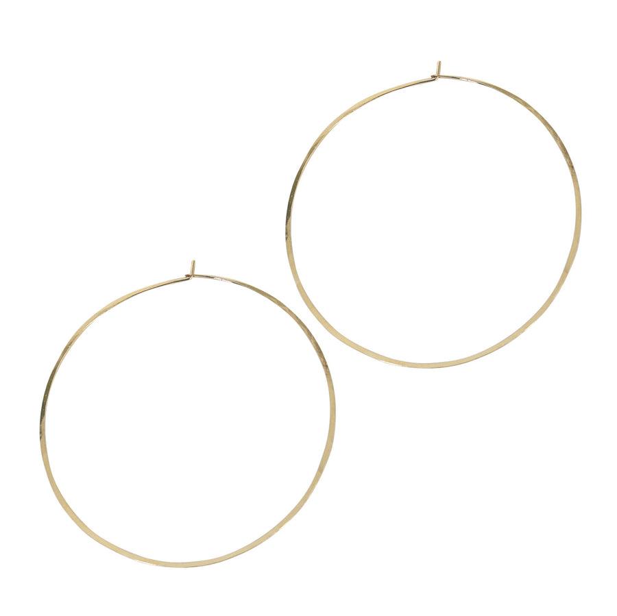 2" 14k Gold Hoop Earrings