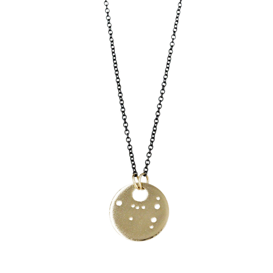 Capricorn Zodiac Constellation Necklace / Silver or 14k