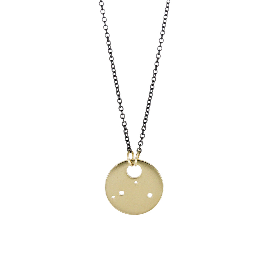 Libra Zodiac Constellation Necklace / Silver or 14k