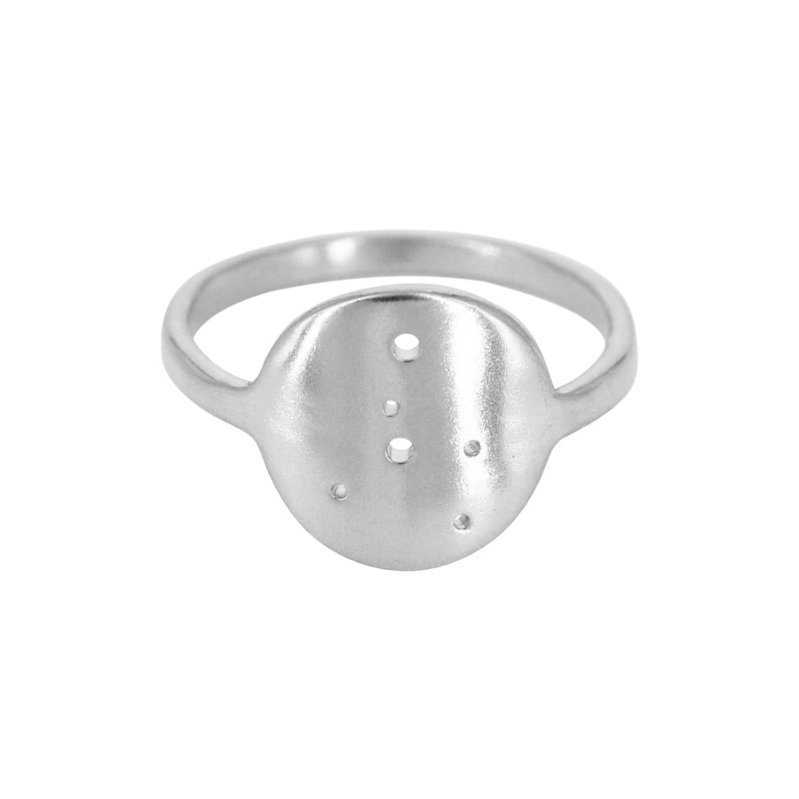 Cancer Zodiac Constellation Ring / Silver or 14k