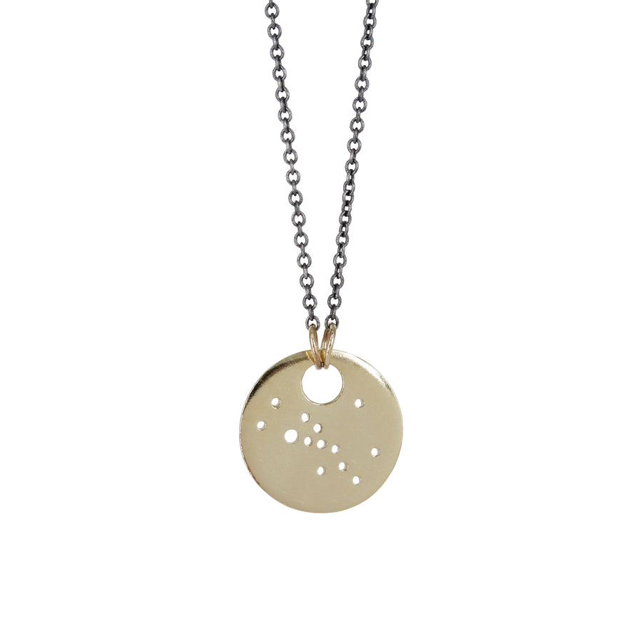 Taurus Zodiac Constellation Necklace / Silver or 14k